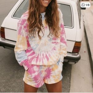 Billabong Tie-Dye Short Sweatsuit